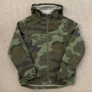 Kids camouflage windbreaker jacket